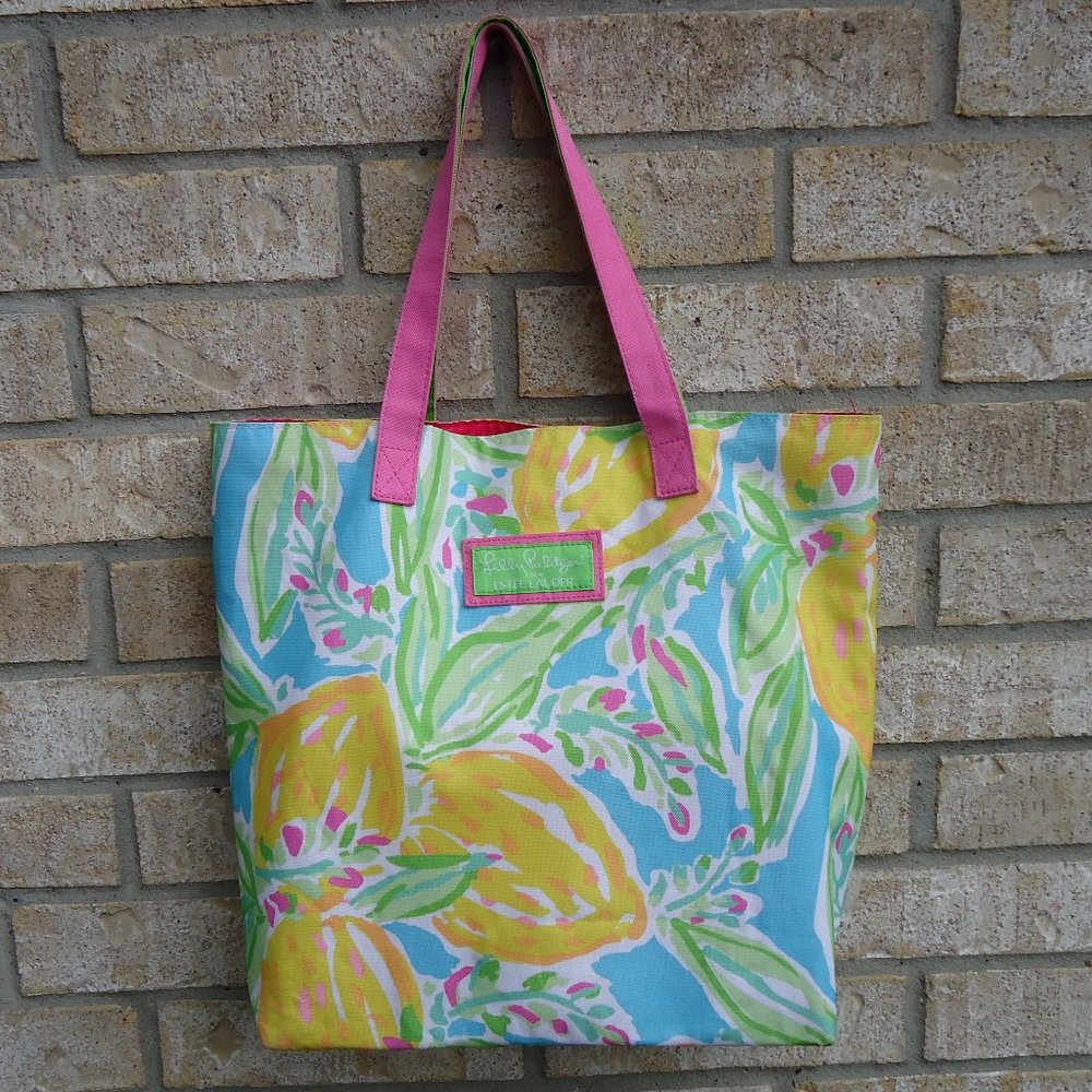 Lilly Pulitzer for Estée Lauder Fruit Print Tote.